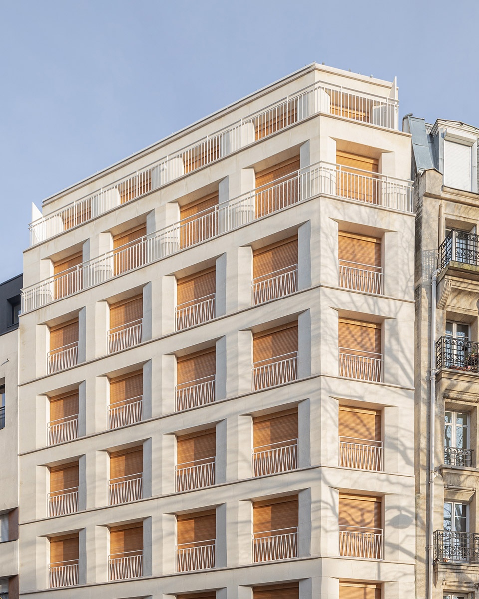 housing units in solid stone by mao architects