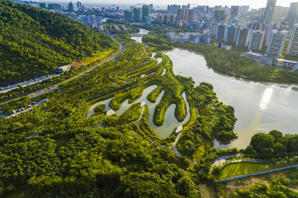 sanya mangrove park china by turenscape