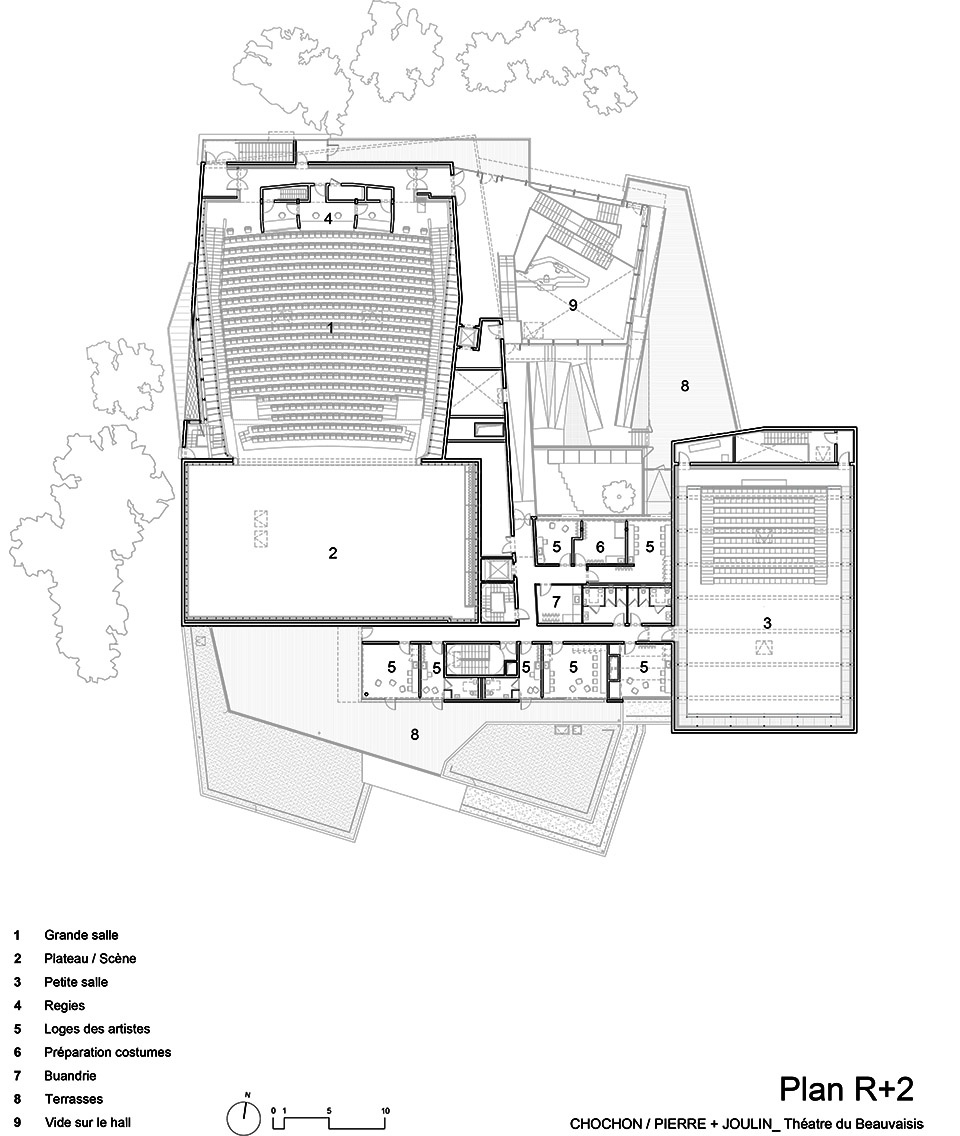 the regional theatre of the beauvaisis by the atelier ajc