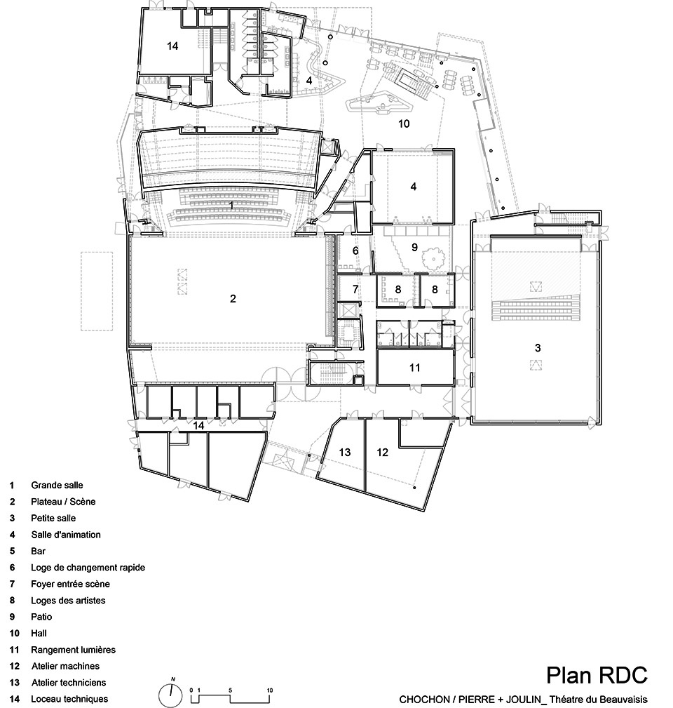 the regional theatre of the beauvaisis by the atelier ajc