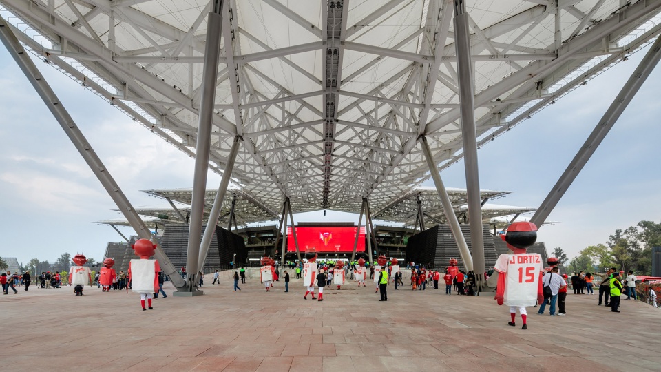 diablos rojos stadium by fgp atelier taller adg