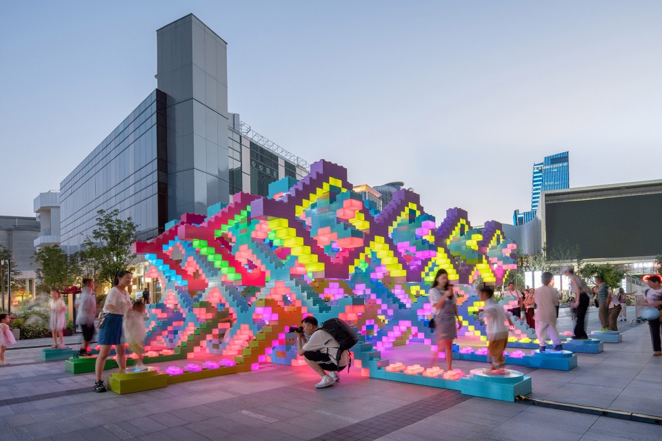 woven playground public art installation by saxing jizi design