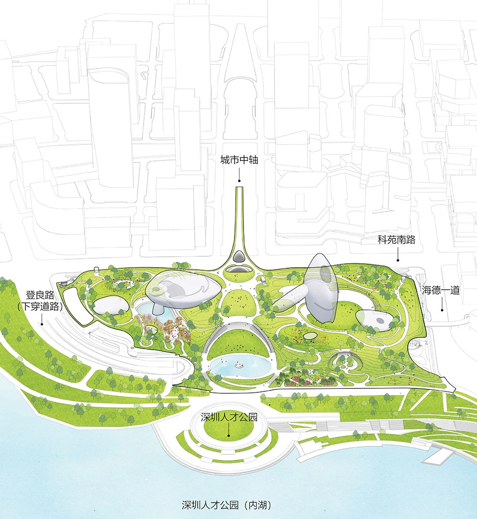 shenzhen bay cultural square by mad