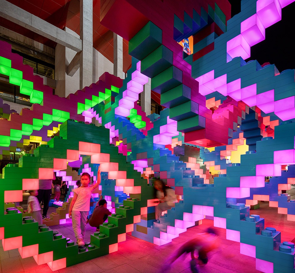 woven playground public art installation by saxing jizi design