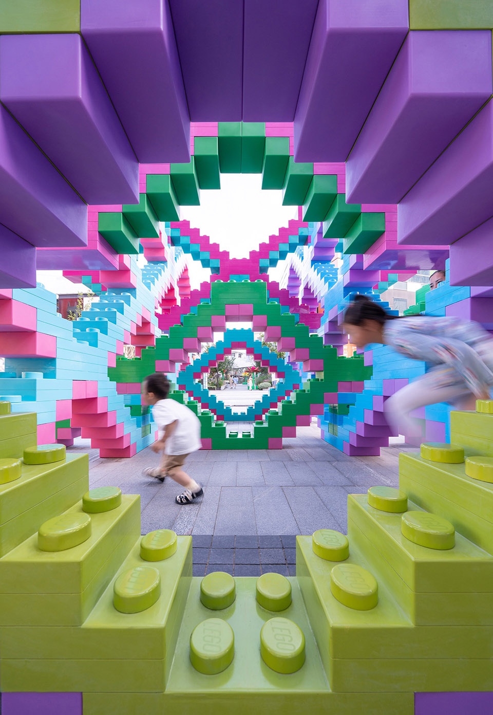 woven playground public art installation by saxing jizi design
