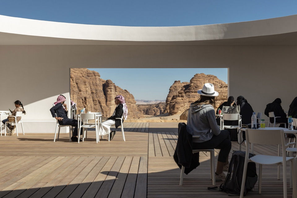 desert x alula visitor centre by kwy studio