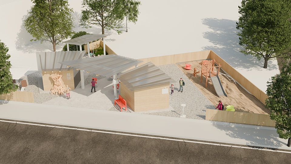 jieyou hut by in architectural design