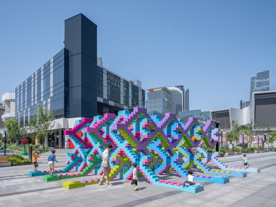 woven playground public art installation by saxing jizi design