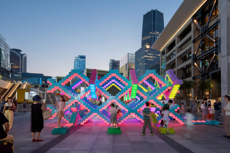 woven playground public art installation by saxing jizi design