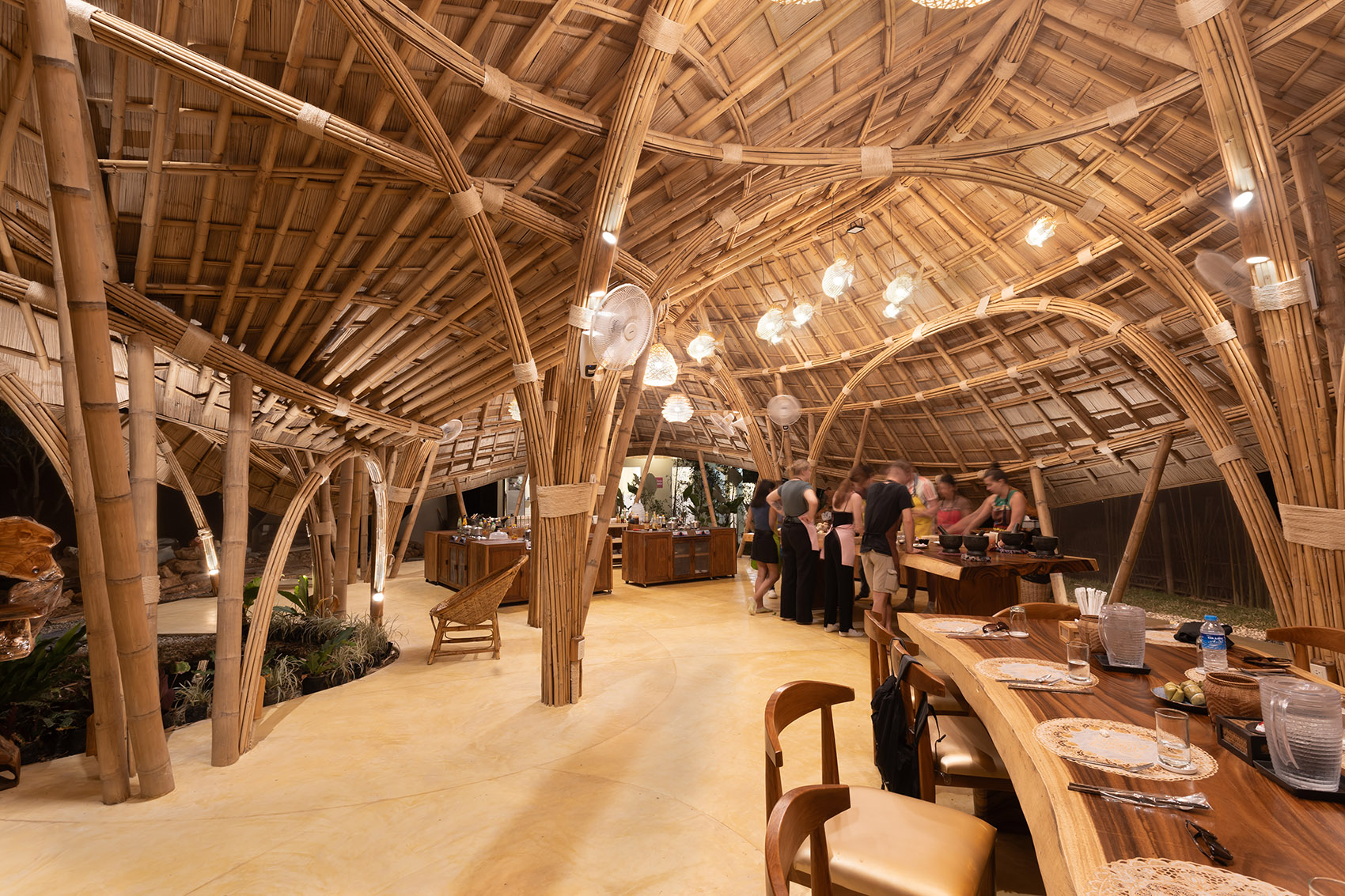 The Bull cooking teaching pavilions