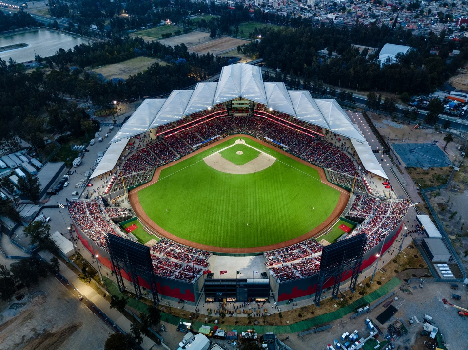 diablos rojos stadium by fgp atelier taller adg