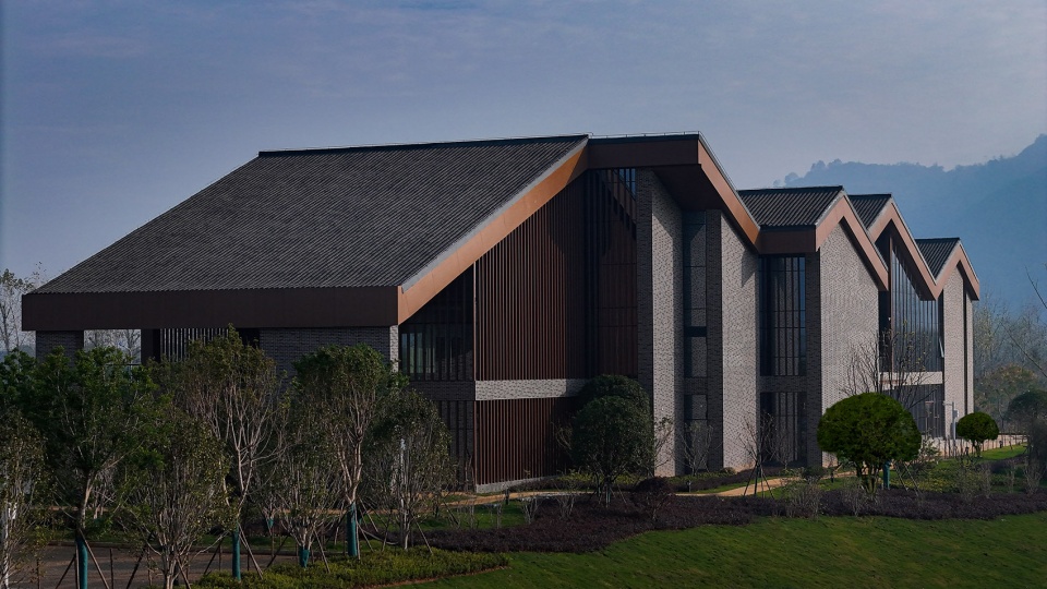 peach blossom island visitor center by hangzhou seal design