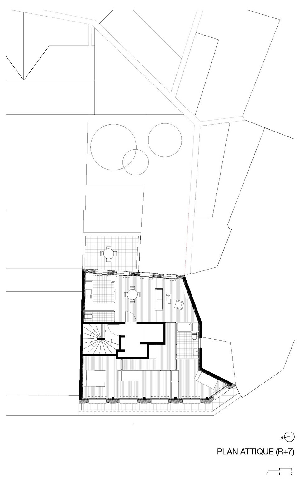 housing units in solid stone by mao architects