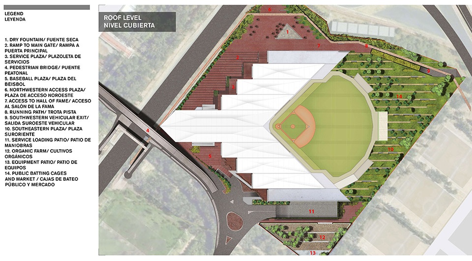 diablos rojos stadium by fgp atelier taller adg