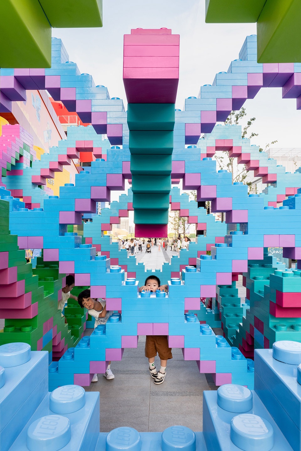 woven playground public art installation by saxing jizi design