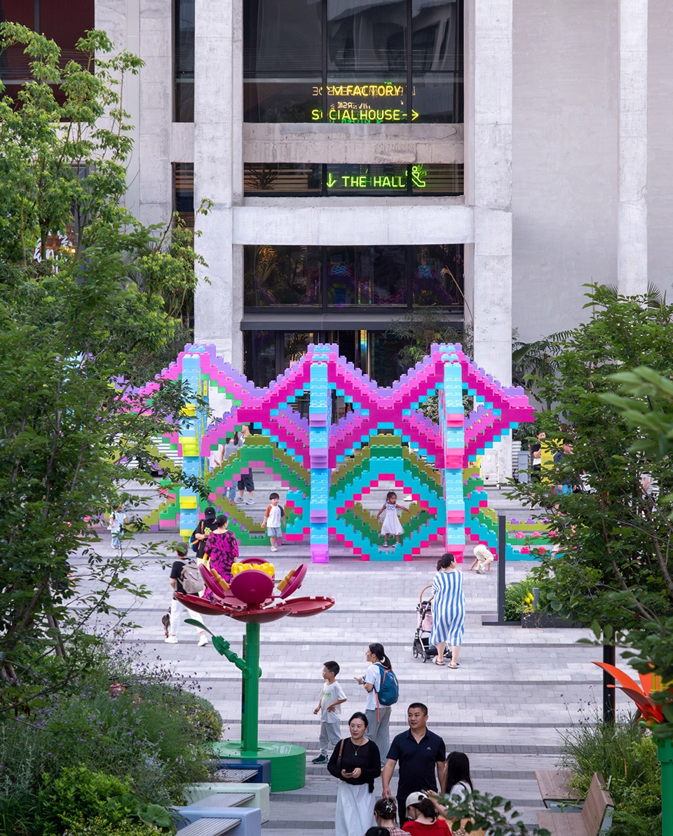 woven playground public art installation by saxing jizi design