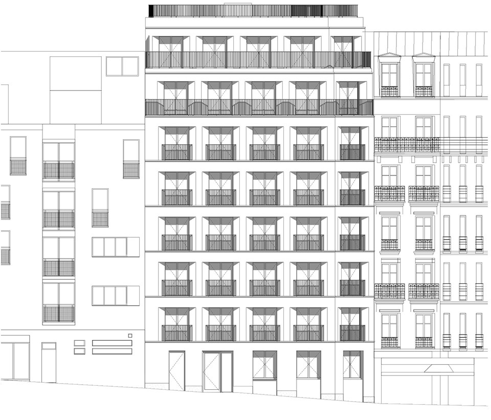 housing units in solid stone by mao architects