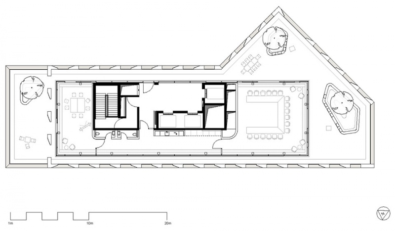 b one office building by cfmoller architects