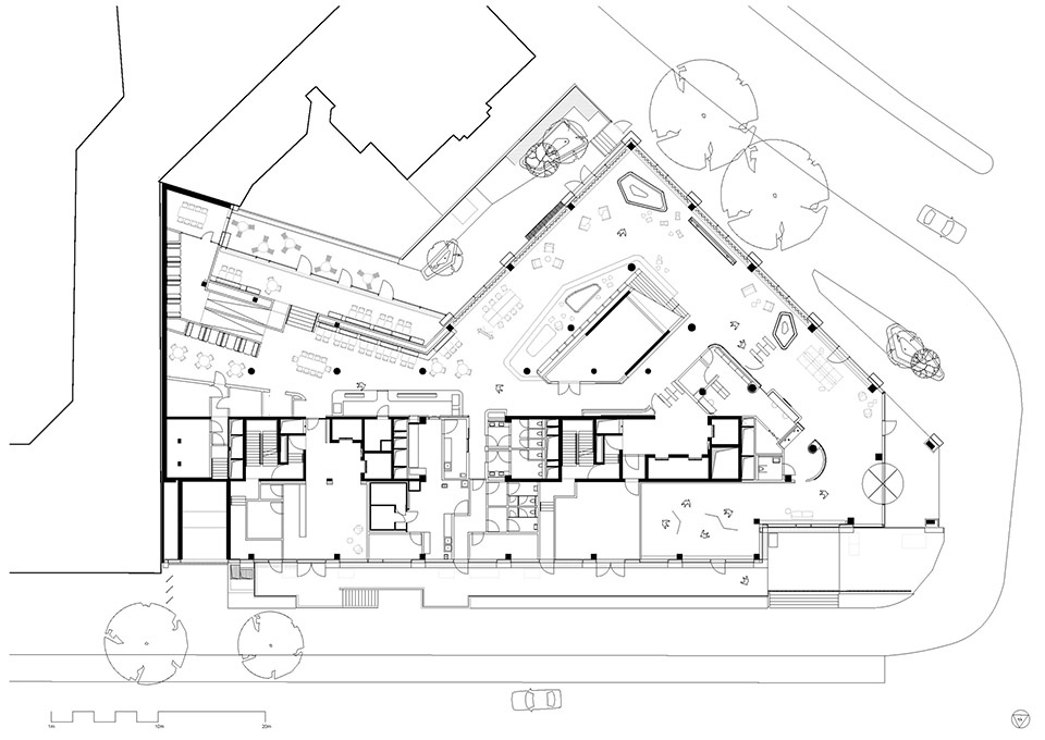 b one office building by cfmoller architects