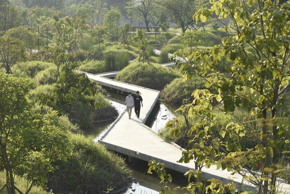 benjakitti forest park by arsomsilp community and environmental architect co ltd