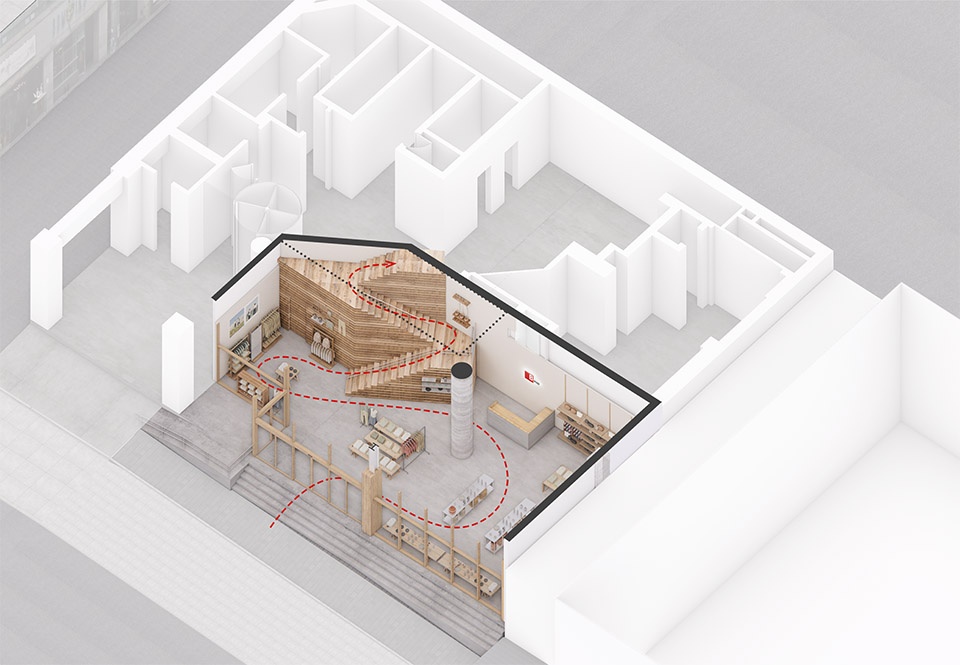 bshop hannam flagship store by kooo architects