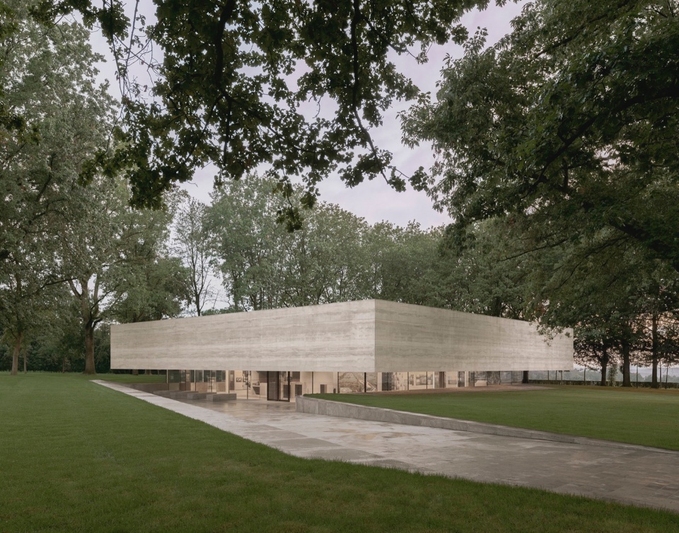 Netherlands American Cemetery Visitor Center KAAN Architecten © Simon Menges