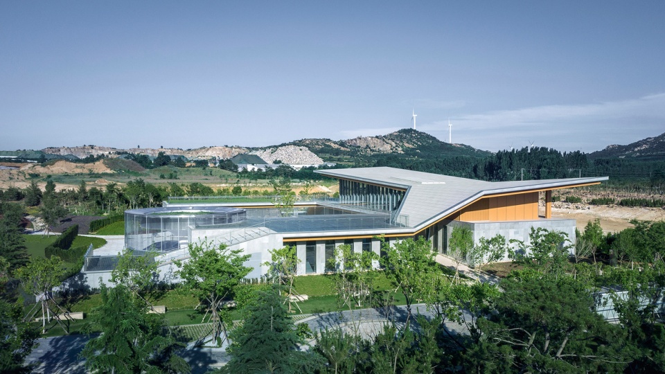 a fissure in the earth qiseshan quarry garden visitor centre qingdao china by united united architects