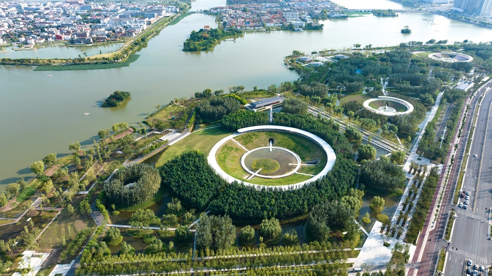 zhoukou huaiyang fuxi cultural park by turenscape