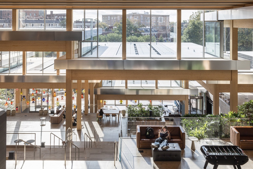 bloomberg student center at johns hopkins university by big