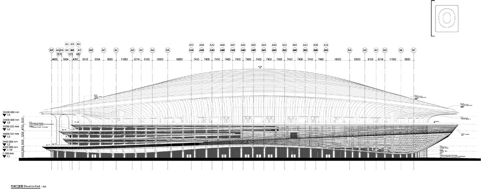 the new xian international football centre by zaha hadid architects