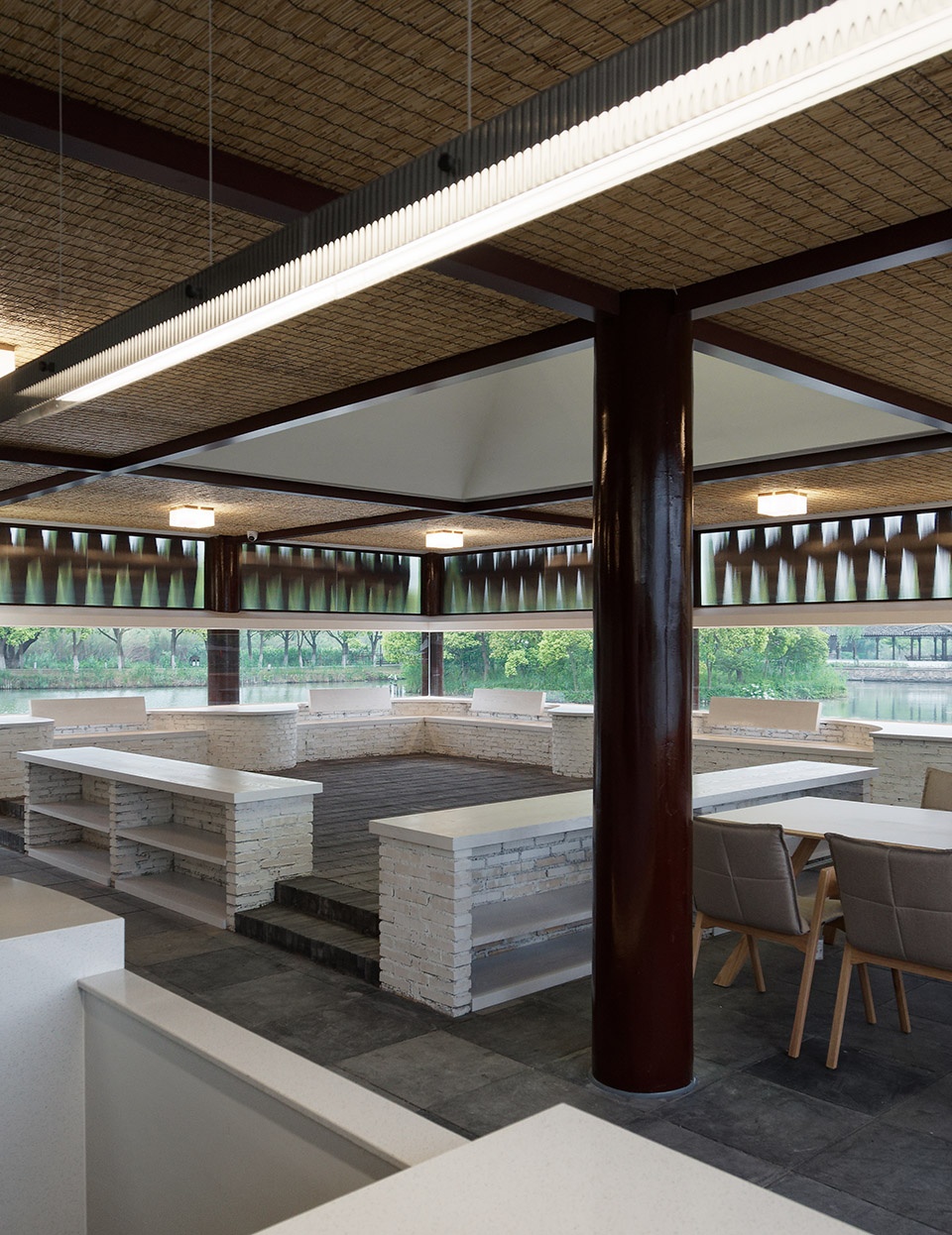 twin lotus teahouse by yiqiu studio luoluo architects