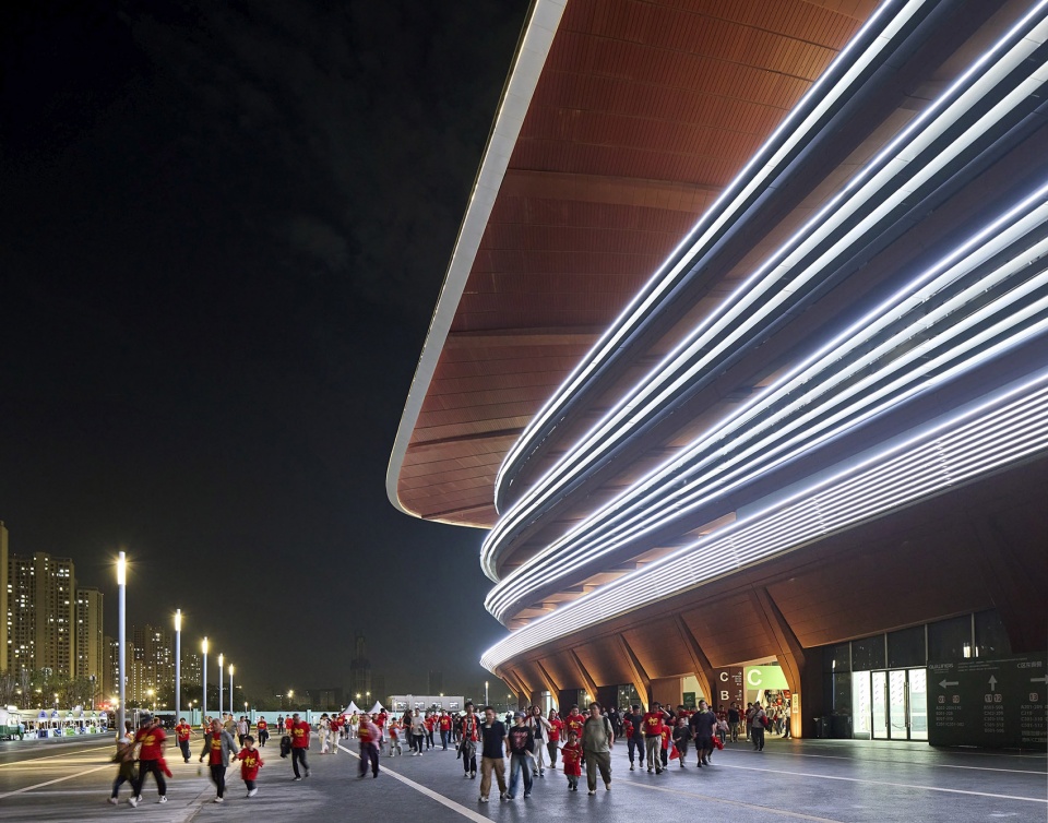 the new xian international football centre by zaha hadid architects