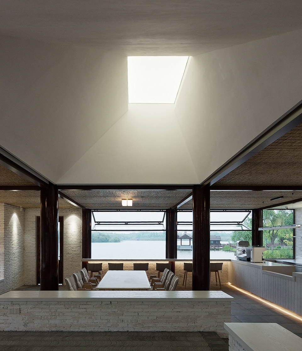 twin lotus teahouse by yiqiu studio luoluo architects