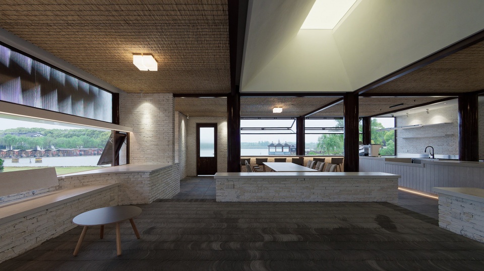 twin lotus teahouse by yiqiu studio luoluo architects