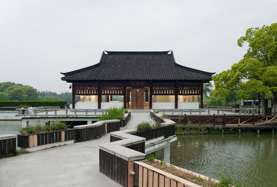 twin lotus teahouse by yiqiu studio luoluo architects