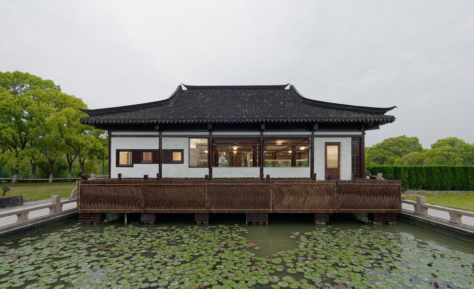 twin lotus teahouse by yiqiu studio luoluo architects
