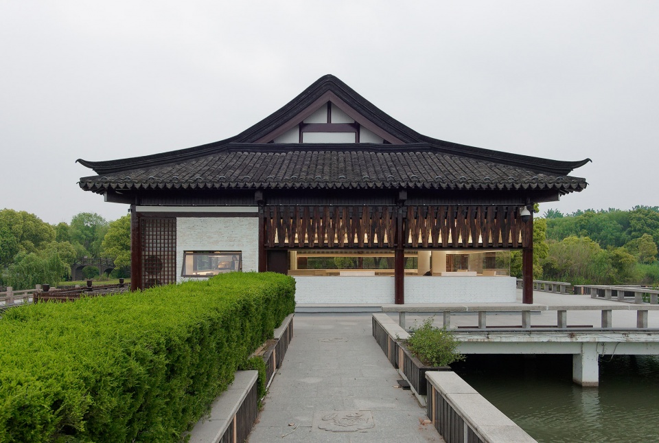 twin lotus teahouse by yiqiu studio luoluo architects