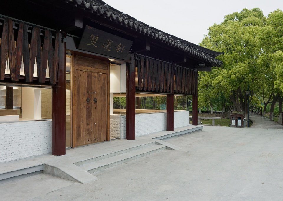twin lotus teahouse by yiqiu studio luoluo architects