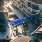 旋膜廊桥和六角金星，上海 / 众建筑