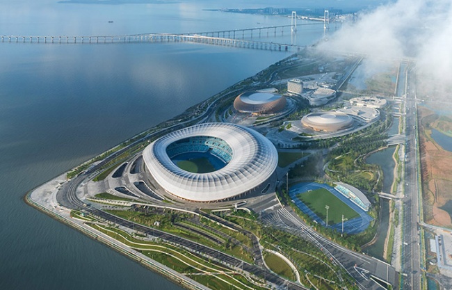 Greater Bay Area Sports Centre by Zaha Hadid Architects
