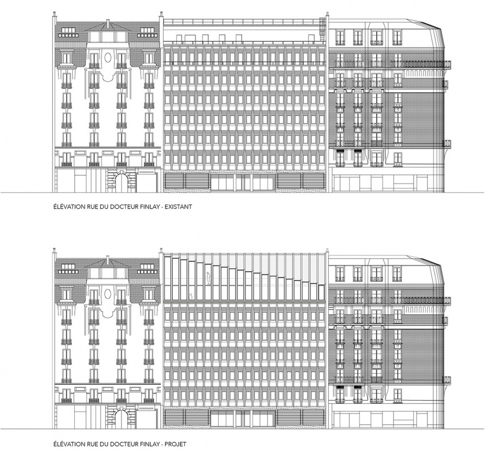 Extension on Rue du Docteur Finlay by Atelier Quinze Vingts