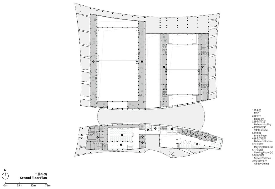 anji international convention and exhibtiion center by inernational frederic rolland architecture tus design group