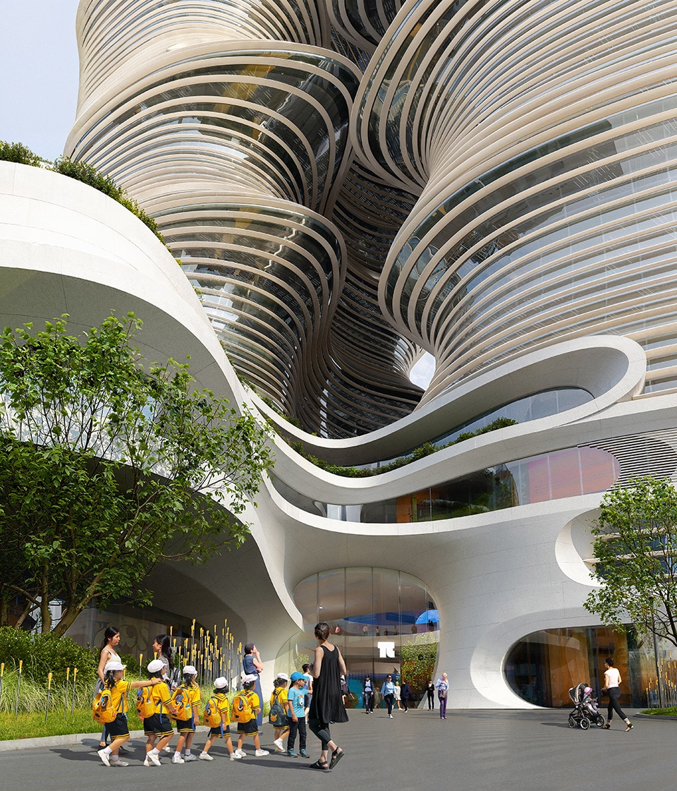 construction of the yidan center in shenzhen has topped out
