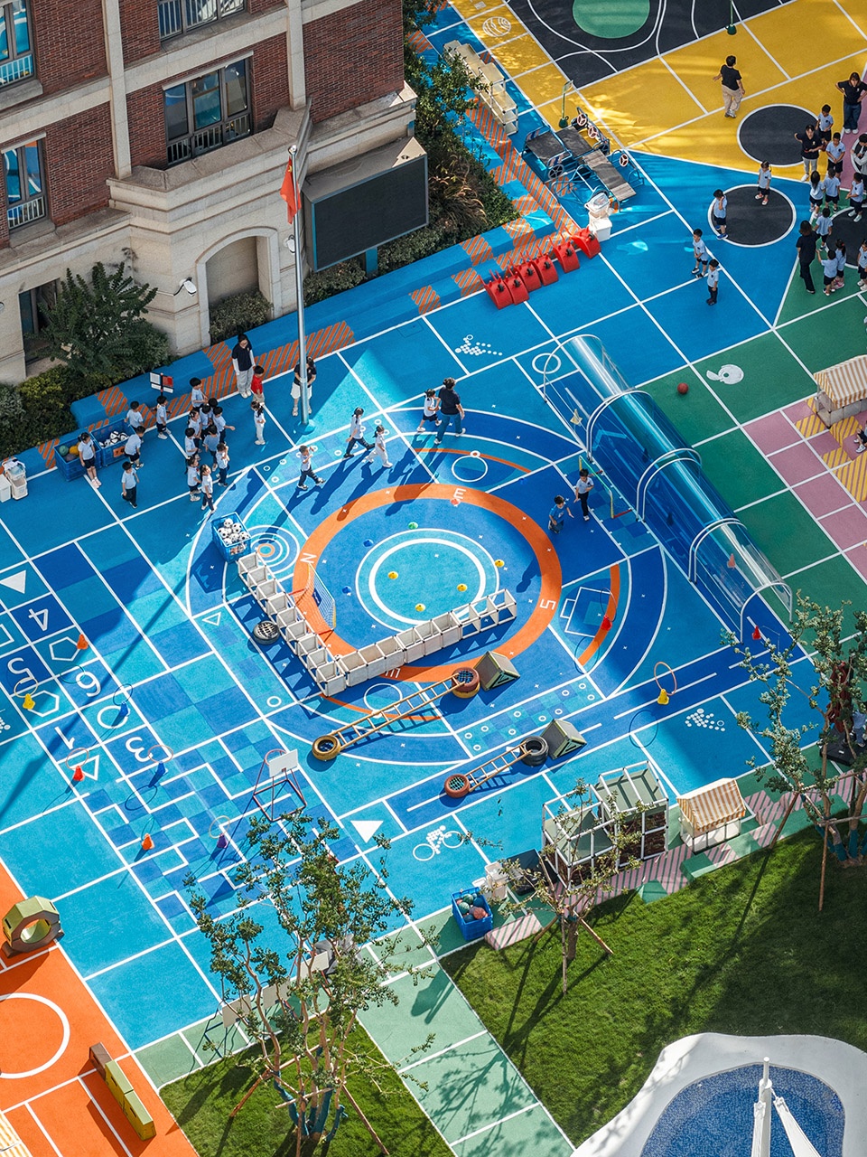 flying chess kindergarten by viascape design