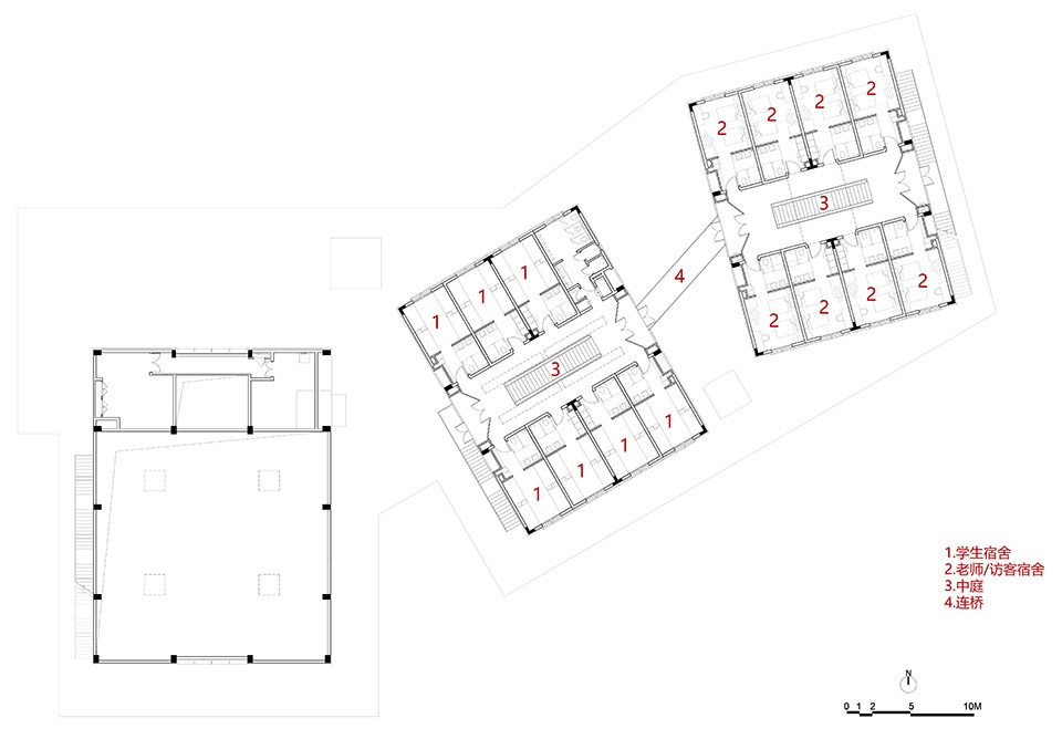 langtou gengxue education centre by fcjz