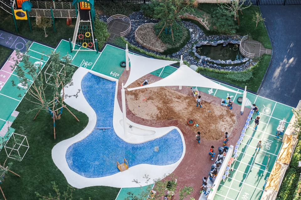flying chess kindergarten by viascape design