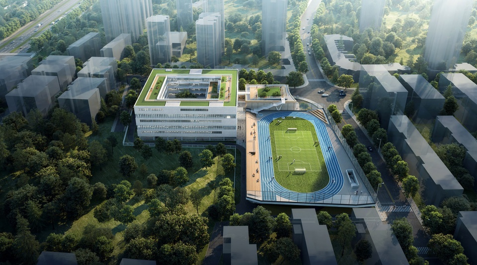 The Relocation and Expansion Project of Wuning Middle School in Putuo District Shanghai by Atelier Archmixing
