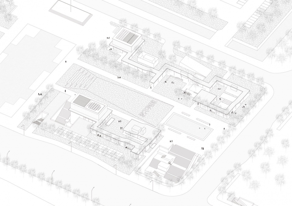 kunshan city square the above ground landscape architecture by dazhou and associates