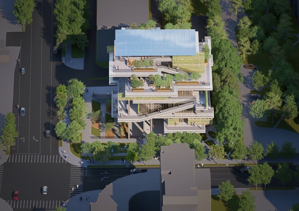 张庙街道文化中心概念方案，上海/ OPEN建筑事务所- 谷德设计网