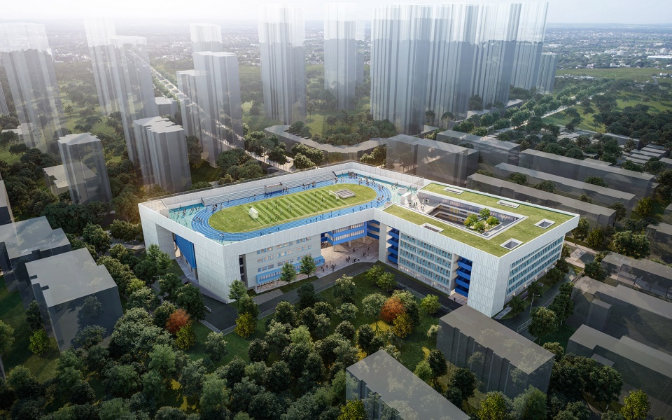 The Relocation and Expansion Project of Wuning Middle School in Putuo District Shanghai by Atelier Archmixing